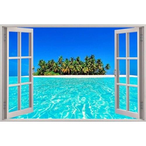 Dpsprue 5D Diy Full Square Round Stone Diamond Painting Embroidery Daimond Mosaic Window Sea Rhinestone Cross Stitch Gift