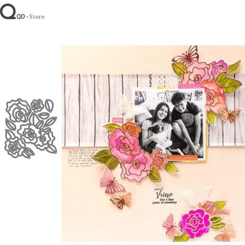 New Flower Model Cutting Dies Stamps Dies Scrapbooking Mold Cut Childrens Handmade Tools DIY Craft Decoration Metal Dies New