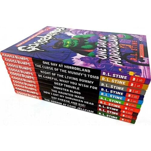 6-12 year 10 book/set Goosebumps! Children English picture books Elementary chapter books Childrens panic Novels