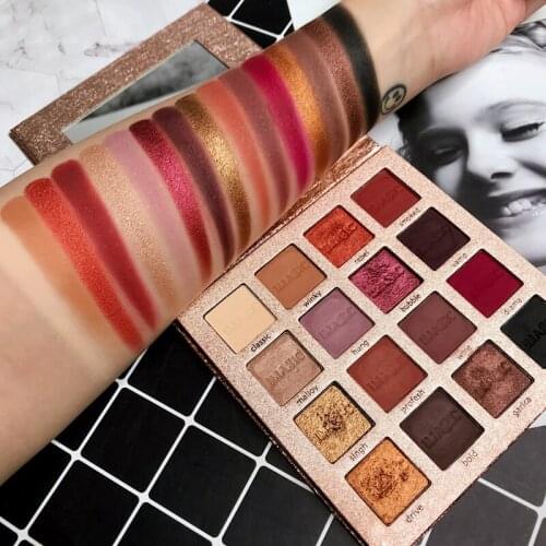 16 Color Charming Eyeshadow Palette Make up Palette Matte Shimmer Glitter Pigmented Metallic Diamond Eye Shadow Pallete Cosmetic