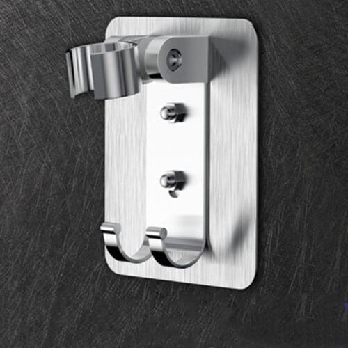 90 Adjustable Punch-Free Shower Head Holder Aluminum Multifunction Shower Holder Bracket Wall Mounted Bathroom Accessories