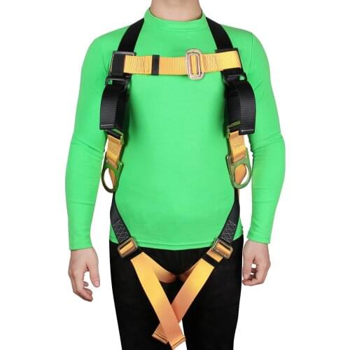 Outdoor Rock Climbing Harnesses Full Body Safety Belt Anti Fall Removable Gear Altitude Protection Equipment