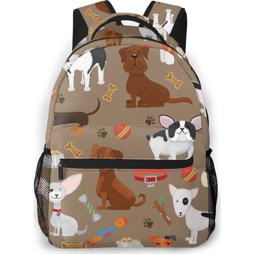 Women Backpack with Multiple Using Women Backpacks Funny Dogs Cartoon Dog Female School Bag Girls Travel Bag