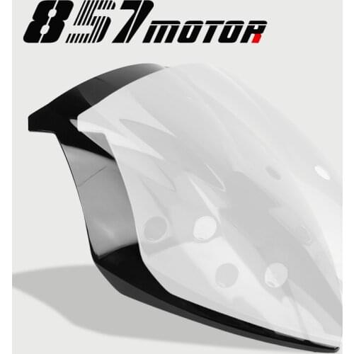 Motorcycle Windshield Round Lights Street Bike Windscreen Screen Glass for Suzuki GSX-R 1000 2015 2016 2017