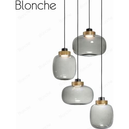 Nordic Glass Pendant Lights Modern Led Hanging Lamps for Dining Room Bedroom Hotel Decor Lighting Fixtures Industrial Luminarie