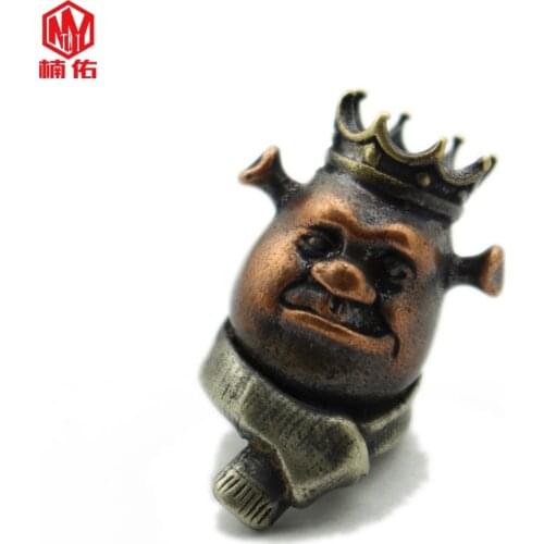 Outdoor Backpack New Product Brass Knife Bead Monster Pendant Survival Bracelet Paracord Bead