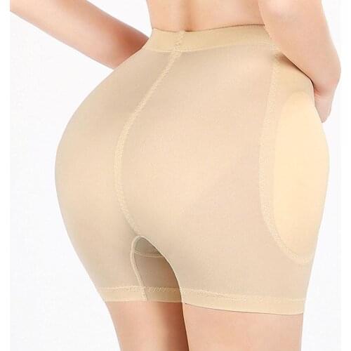 Women Invisible Buttock Padded Butt Lifter Panty Butt Hip Enhancer Fake Hip Shapwear Briefs Push Up Panties Plus Size Shorts
