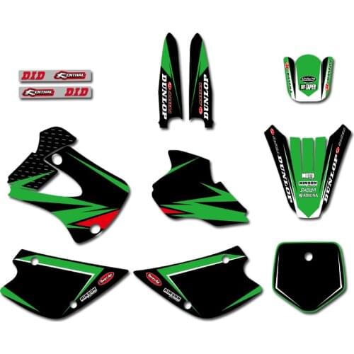 0473 Motorcycle GRAPHICS & BACKGROUNDS DECAL Sticker For Kawasaki KX80 KX 80 1994 1995 1996 1997 Personality Gift