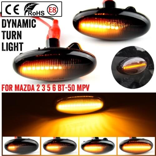 1 pair Led Dynamic Side Marker Turn Signal Light Sequential Blinker Light For MAZDA 3 For MAZDA 2 5 MPV