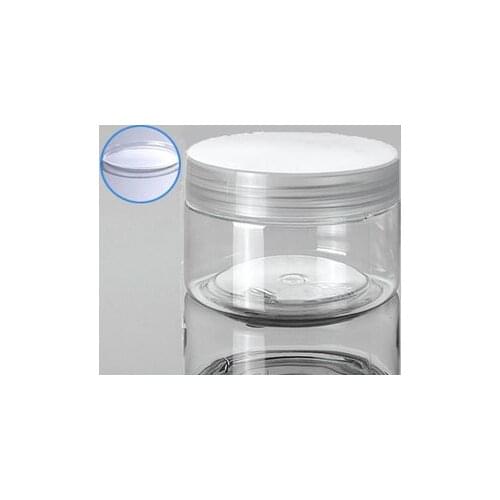 120G transparent PET cream bottle with clean lid cosmetic container cream jar Cosmetic Jar Cosmetic Packaging