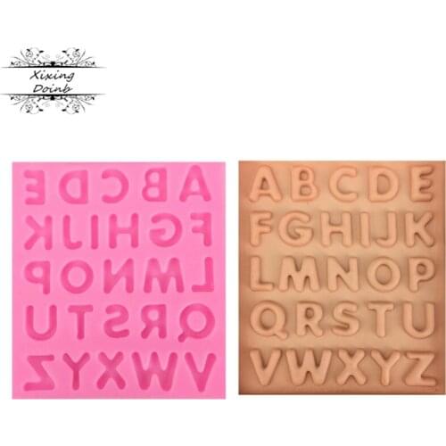 26 English Capital Letter Shape Silicone Cake Mold ,DIY Baking Mould For Chocolate Cookie Clay Fondant Cake Decorating Tools