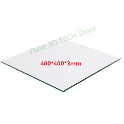 400x400x3mm Borosilicate Glass Plate Bed for DIY Creality CR-10 Tarantula I3 3D Printer