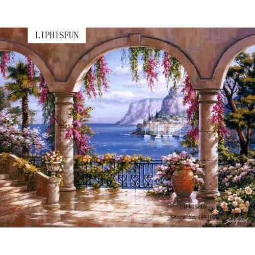 5D Full Drill DIY Diamond Painting Beautiful Scenery Square Rhinestone Diamond Embroidery Cross Stitch Diamond