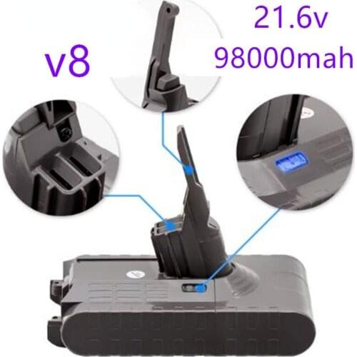 New 21.6V 98000mAhBattery Battery for Dyson V8 Absolute /Fluffy/Animal/ Li-ion Vacuum Cleaner rechargeable Battery