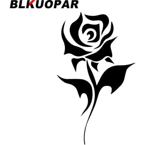 BLKUOPAR for Rose Print Car Stickers Creative Decals Car Accessories Trunk Occlusion Scratch Skateboard Waterproof DIY Goods