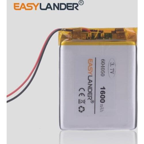 Y70 road route T71 battery 604050 3.7V lithium li polymer li po 1600mah navigator car dvr video recorder tablet pc speaker