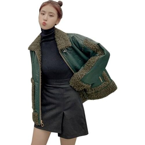 BHIGJYT Women's Leather Jackets