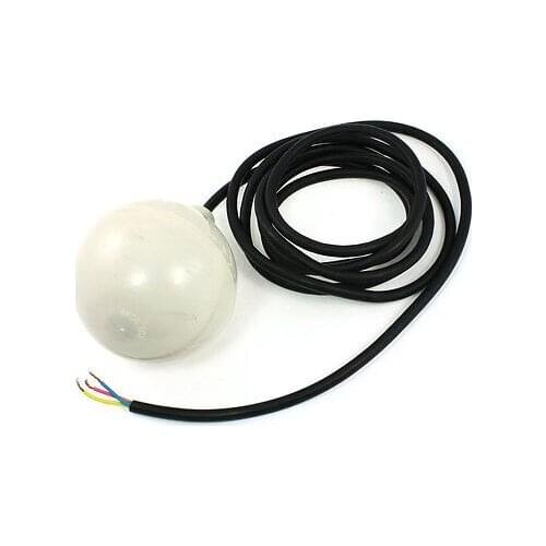 Tank Pool Liquid Level Sensor Plastic Float Ball White w 3 Meters Cable