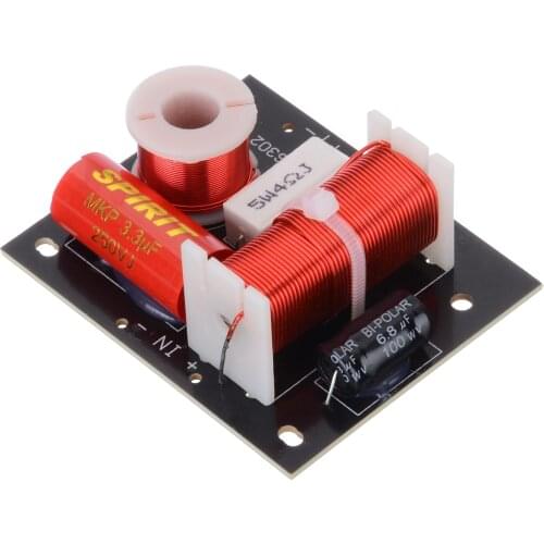 2 Way 2 Unit HiFi Audio Treble Bass Speaker Frequency Divider 400W Crossover Speaker Frequency Divider Stereo Crossover Filters