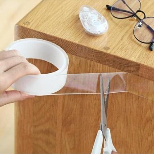 1M/2M/3M/5M Nano Magic Tape Double Sided Tape Transparent No Trace Reusable Waterproof Adhesive Tape Cleanable Home gekkotape