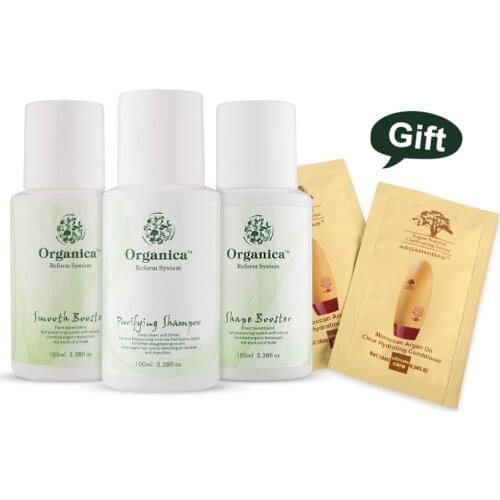 Hair Keratin Smooth + purifying shampoo + Shape Booster