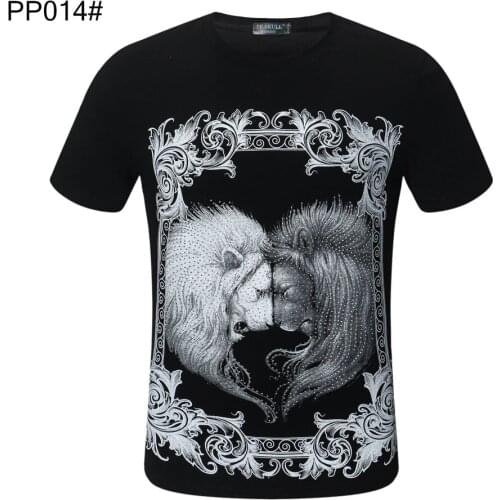 PP SKULL 2020 Retro Classic Lion Head T-shirt Fashion 3D Printed T-shirt Men Street Hip Hop T-shirt Men Short Sleeve Top