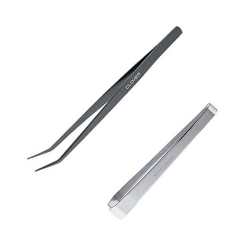 Clover Elbow pick-up tools Tweezers Widemouthed weezers 57-878 for handmade patchwork