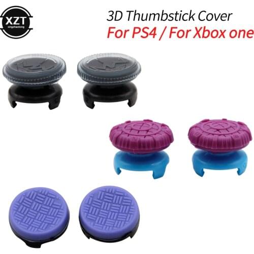 2Pcs Hand Grip Extenders Caps for PS4 XBOX ONE Game Controller Gamepad Thumb Stick Grips High/Low Rise Covers For Playstation 4