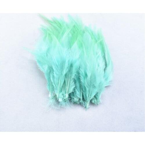 20pcs/lot beautiful Mint Green pheasant feather 10-15CM 4-6 inch wedding decoration natural jewelry accessories chicken feathers