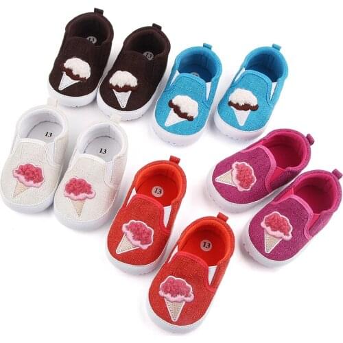 Infant Shoes Newborn Kid Baby Boy Girl Soft Sole Crib Shoes Canvas Cartoon Prewalker Sneakers Lovely Baby shoes
