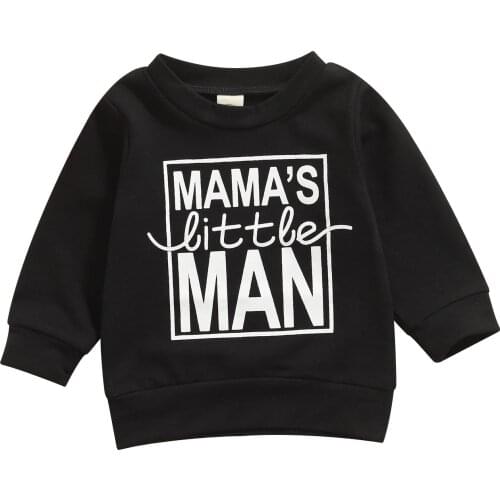 New Baby Boys Sweater Outwear 3 Colors Letter Printed Long Sleeve Pullover Causal Tops