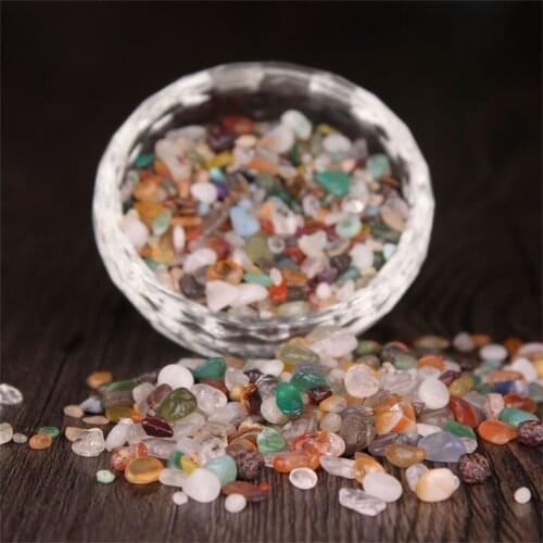 New Year Gem Buddhism Tibetan Manzha seven stones Mixed Agate Small Pieces Buddhist Home Decoration Free shipping