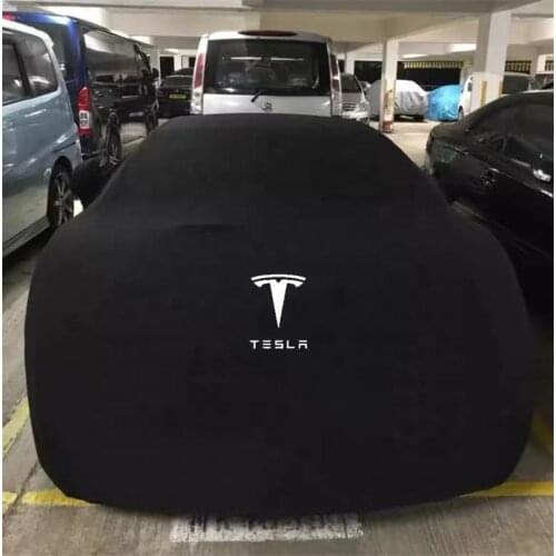 Wholesale Luxury Satin Spandex Car Covers for Tesla Model 3/S/X/Y Tesla Accessories Outdoor Car Cover Drop-Shipping Accepted