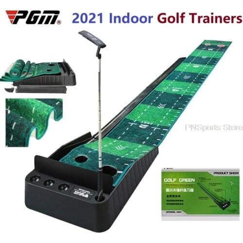 Pgm 3M Golf Putting Mat Golf Putter Trainer Green Putter Carpet Practice Set Ball Return Mini Golf Putting Green Fairway Mat New