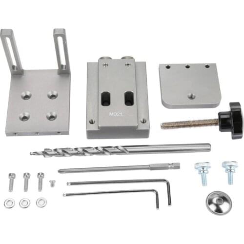 Strong and Durable Pocket Hole Puncher Mini Style Pocket Hole Jig Kit For Wood Working Step Drill Bit Set Woodworking Tools Set