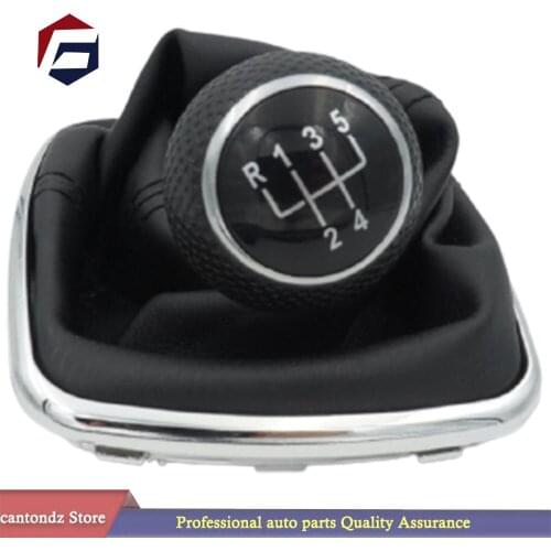 Car Gear Shift Knob Black Caps 5 Gear 23mm With Black Frame For VW Golf 4 1998 1999 2000 2001 2002 2003 2004 2005 2006