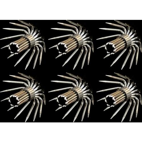 Squid Jig Fishing Hooks 10pcs/lot Stainless Steel Umbrella Needle Hooks For Wood Shrimp Size 2.0# 2.5# 3.0# 3.5# 4.0
