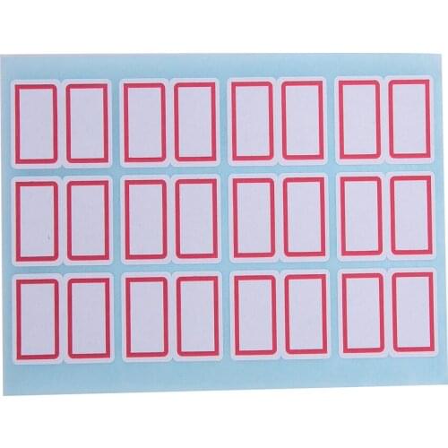 12 Sheets Self Adhesive Price Sticky Labels Stickers Tags Blank Labels White Writable Sticker Paper Note Tags Craft 24*27mm