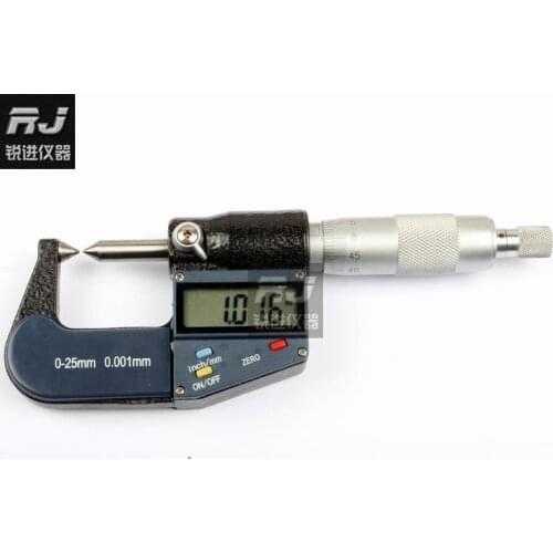Point Micrometer 0-25mm Precision 0.001mm Double-pointed Tape Calibration