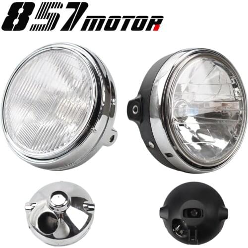 Universal 7" 8" Motorcycle Round Lamp Headlight Headlamp Head Light For HONDA Cb400 Cb500 Cb1300 Hornet 250 600 900 Vtec Vtr