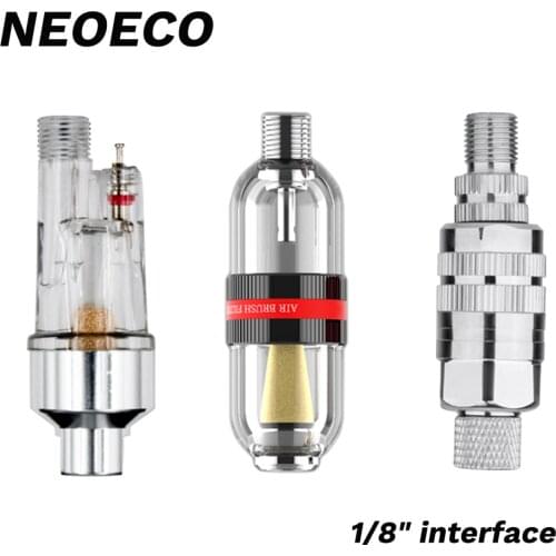 1/8" Air Filter Airbrush Airflow Detachable Double Filter Water Air Separator for Air Brush air hose Airbrushes Accessories