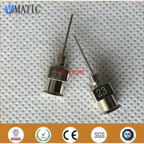 High Quality 1/2 Inch Tip Length 23G All Metal Blunt Stainless Steel 12Pcs Glue Dispensing Syringe Needles Tips