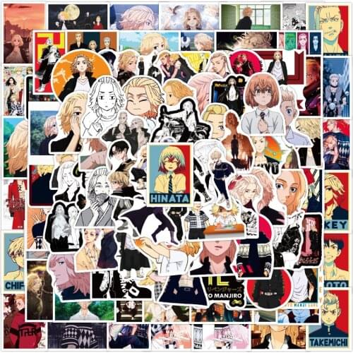 10/30/50PCS Cartoon Anime Tokyo Avengers Sticker Laptop Skateboard Mobile Phone Graffiti Gift Toy Waterproof Sticker Wholesale