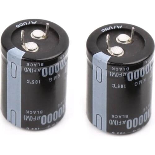2pcs 10000uF 35V Radial Aluminium Electrolytic Capacitors 25x40mm