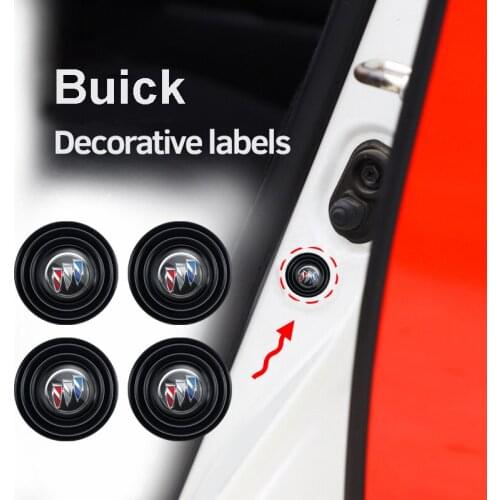 4Pcs Car Door Trunk PVC Shock-Absorbing Anti-Noise Gasket Sticker For Buick Regal Encore Enclave Envision Hideo GL8 Excelle XT