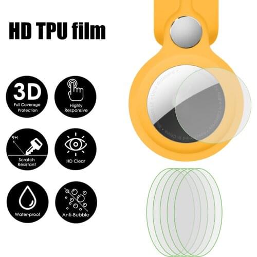 5Pcs HD TPU Film For AirTags Tracker Screen Protector Film