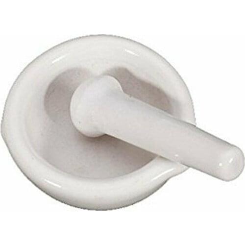 6ML Mini White Porcelain Mortar and Pestle Mixing Herb Mills Grinding Bowl Set DIY Tool Kit