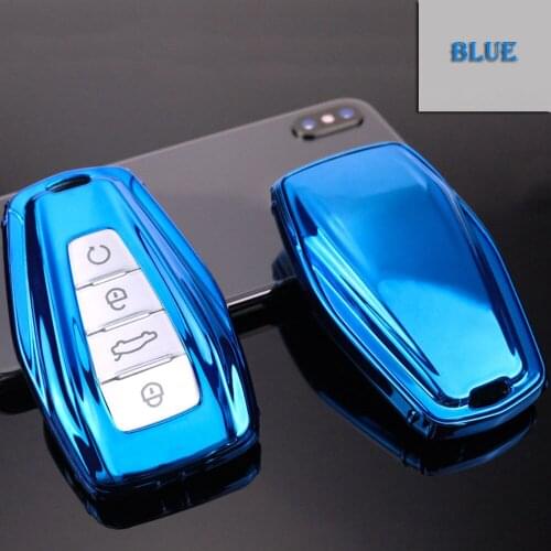 4 Button Remote Control TPU Key Cover Holder Keychain Shell For Geely Coolray Emgrand Global X6 GX7 Fob Case Car Keyless Jacket