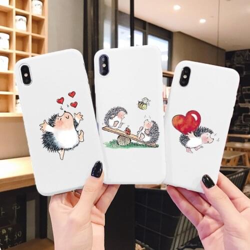 Case For Xiaomi Poco X3 NFC F3 Mi 11 10T 9T A3 Note 10 Lite CC9 Pro F2 Redmi Note 9 8 7 6 10S 5 Pro Max 9s 8T Hedgehog Fundas