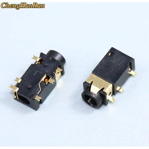 ChengHaoRan 5PCS 3.5 MM headphone socket Audio socket PJ-342 Surface mounted 6 feet Double track gold plated PJ342 connector